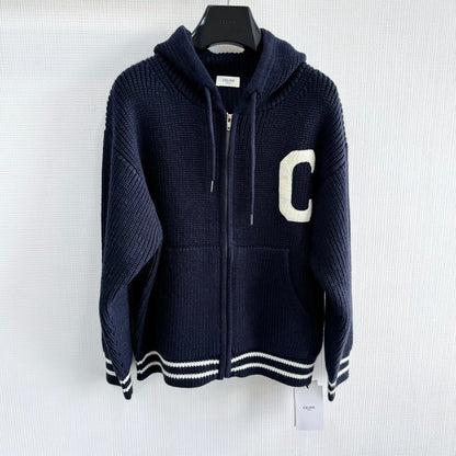 CLN home logo hoodied jacket