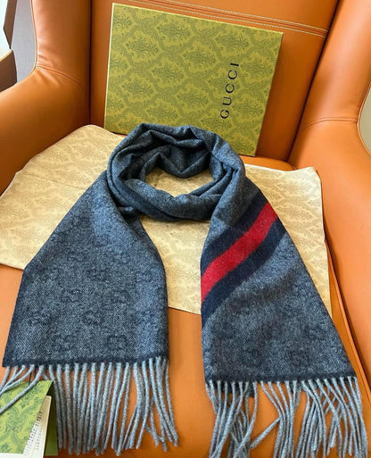 GG Monogram Wool Scarf