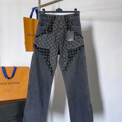 LV Monogram Denim Carpenter Pants