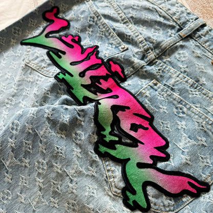 LV Monogram Denim Carpenter Pants