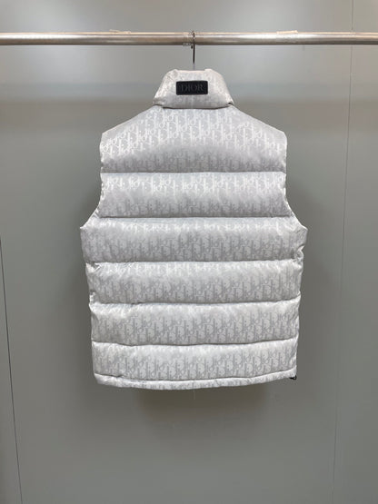 CD OBLIQUE DOWN VEST TECHNICAL SILVER