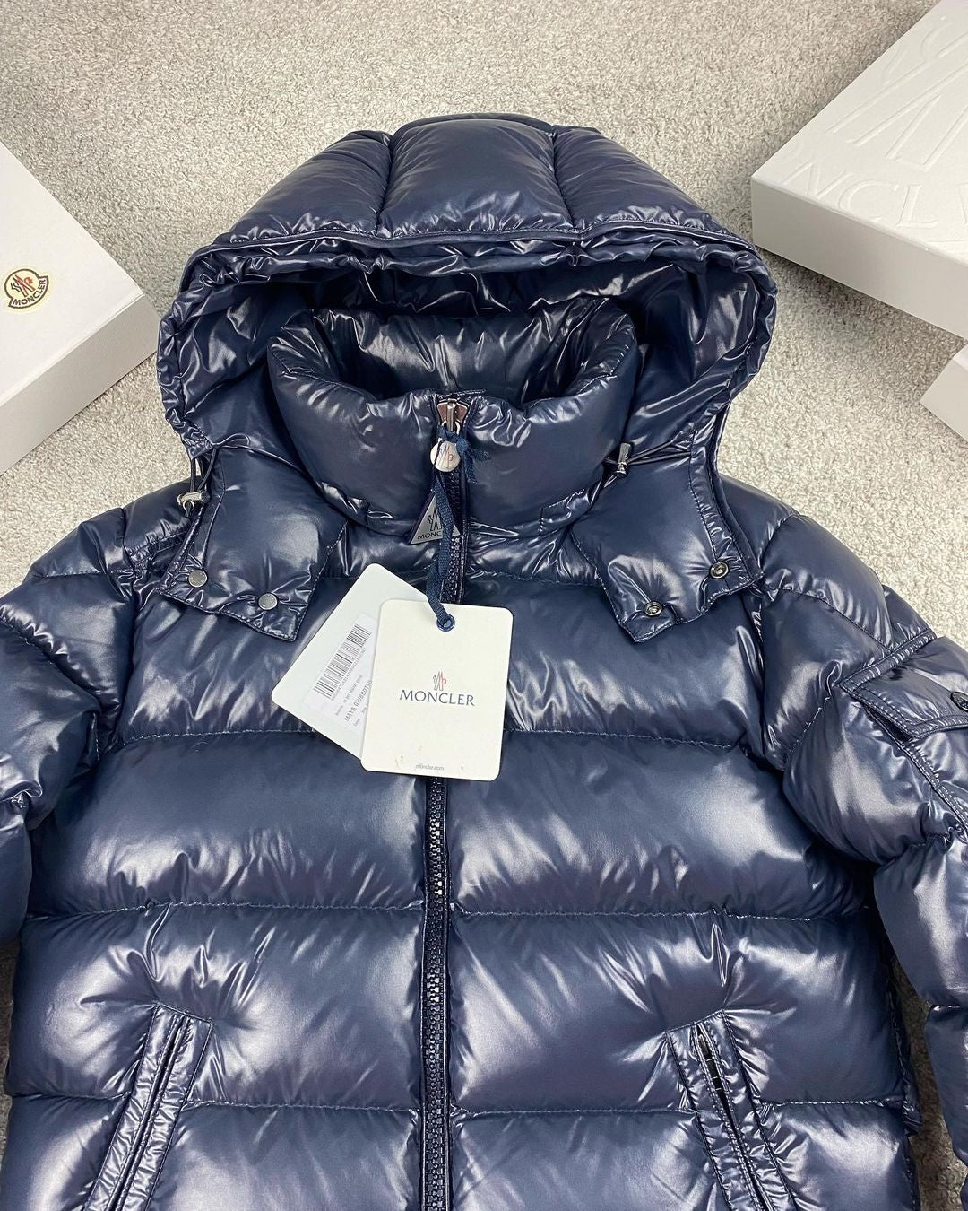 MAYA NAVY DOWN JACKET