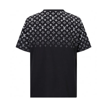 Lv Short-Sleeved Monogram Wool Shirt