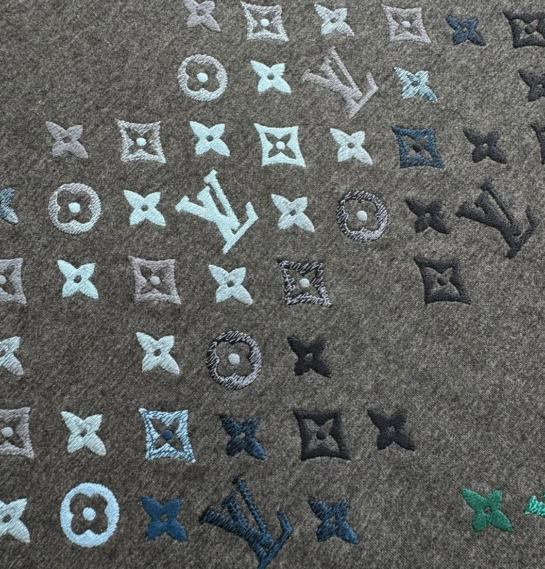 LV Embroidered Cotton Sweatshirt