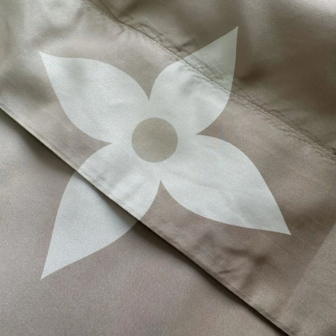 Lv Monogram Printed Light Nylon Windbreaker