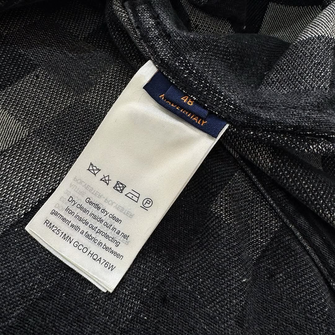Lv Damoflage Classic Denim Jacket