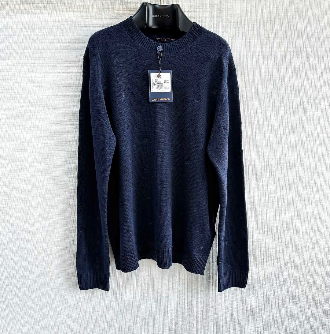 LV Blouson All Over Embroidered Crewneck