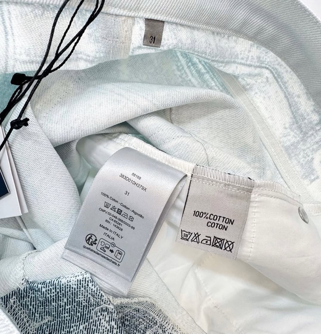 CD Washed Denim Pants