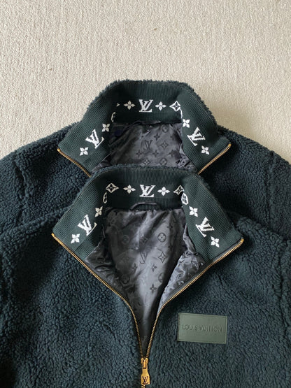 LV Fleece Blouson Dark Green