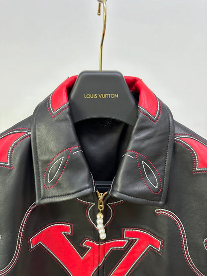 Lv Leather Jacket