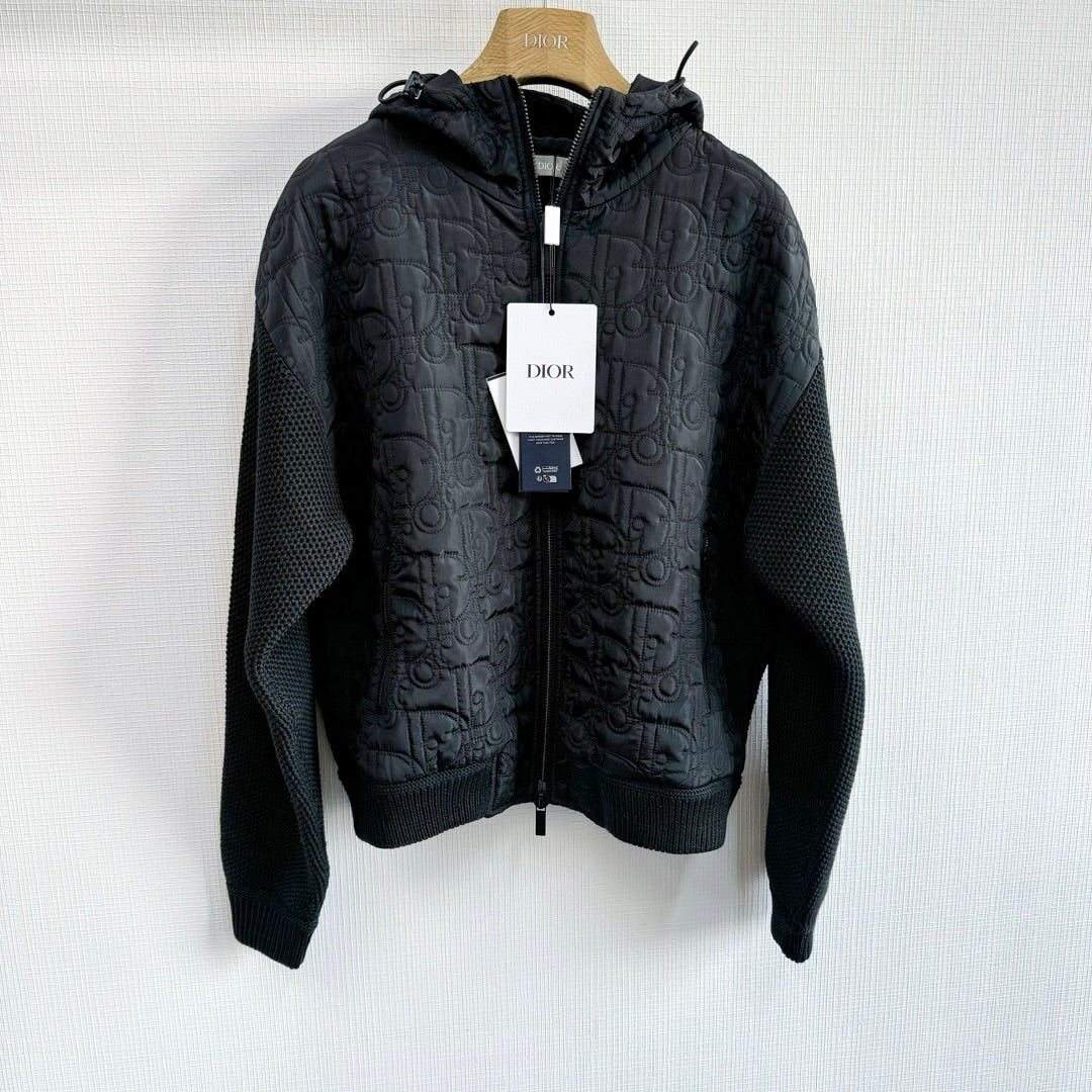 CD Oblique Hooded Blouson Jacket