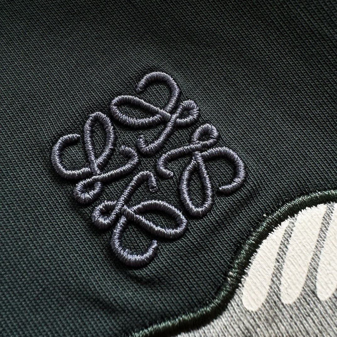 LOEWE Logo Embroidered Cotton Jersey T-Shirt