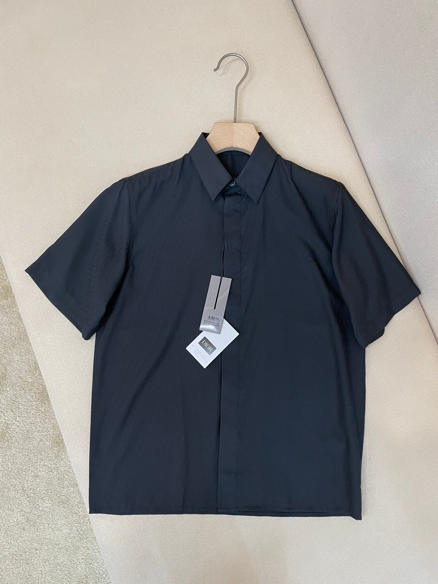 CD Monogram Silk Short Sleeve shirt