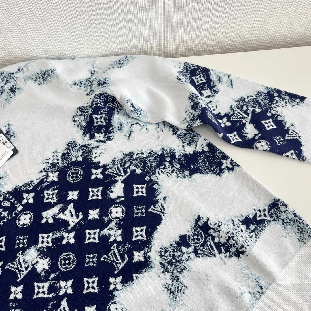 LV Embroidered Monogram Cotton Sweatshirt