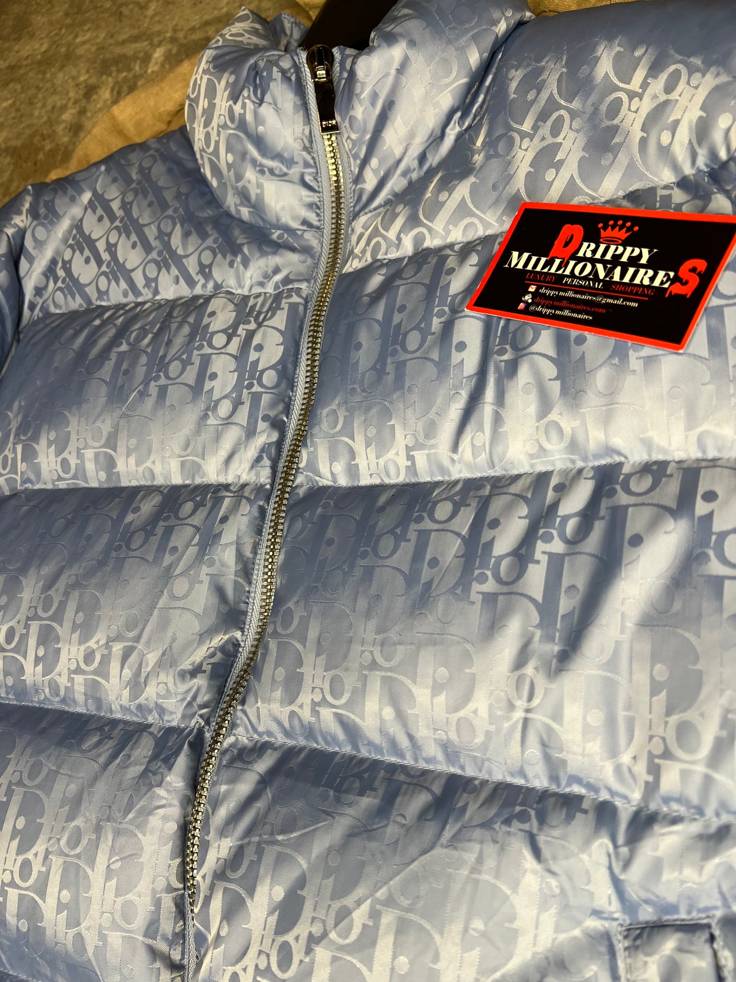 CD OBLIQUE DOWN JACKET BLUE TECHNICAL