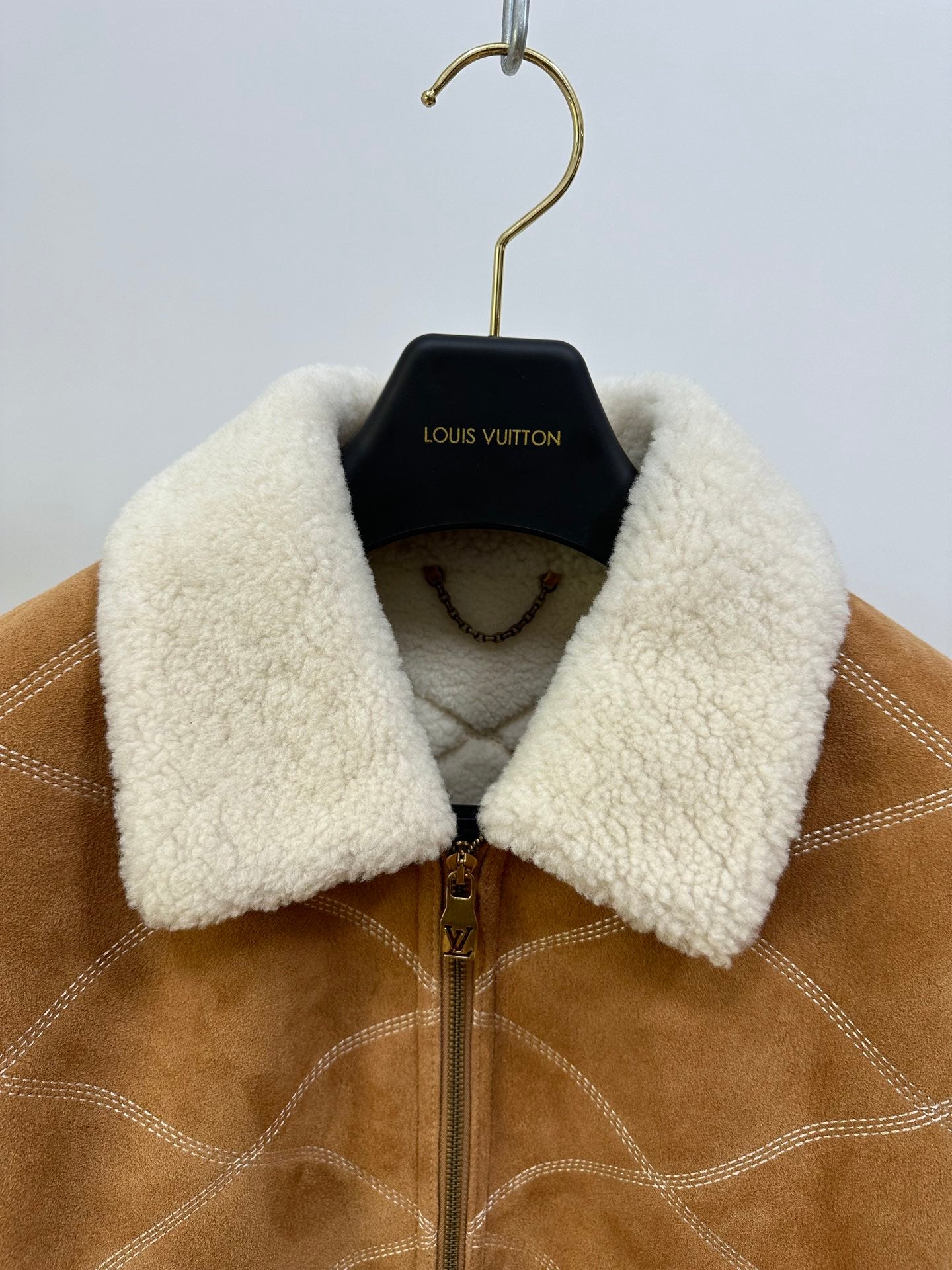 LV Shearling Embossed Jacket