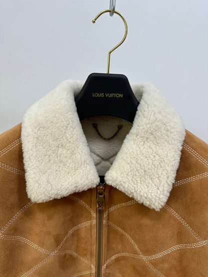 LV Shearling Embossed Jacket