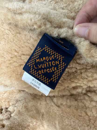 Lv Leather Aviator Jacket