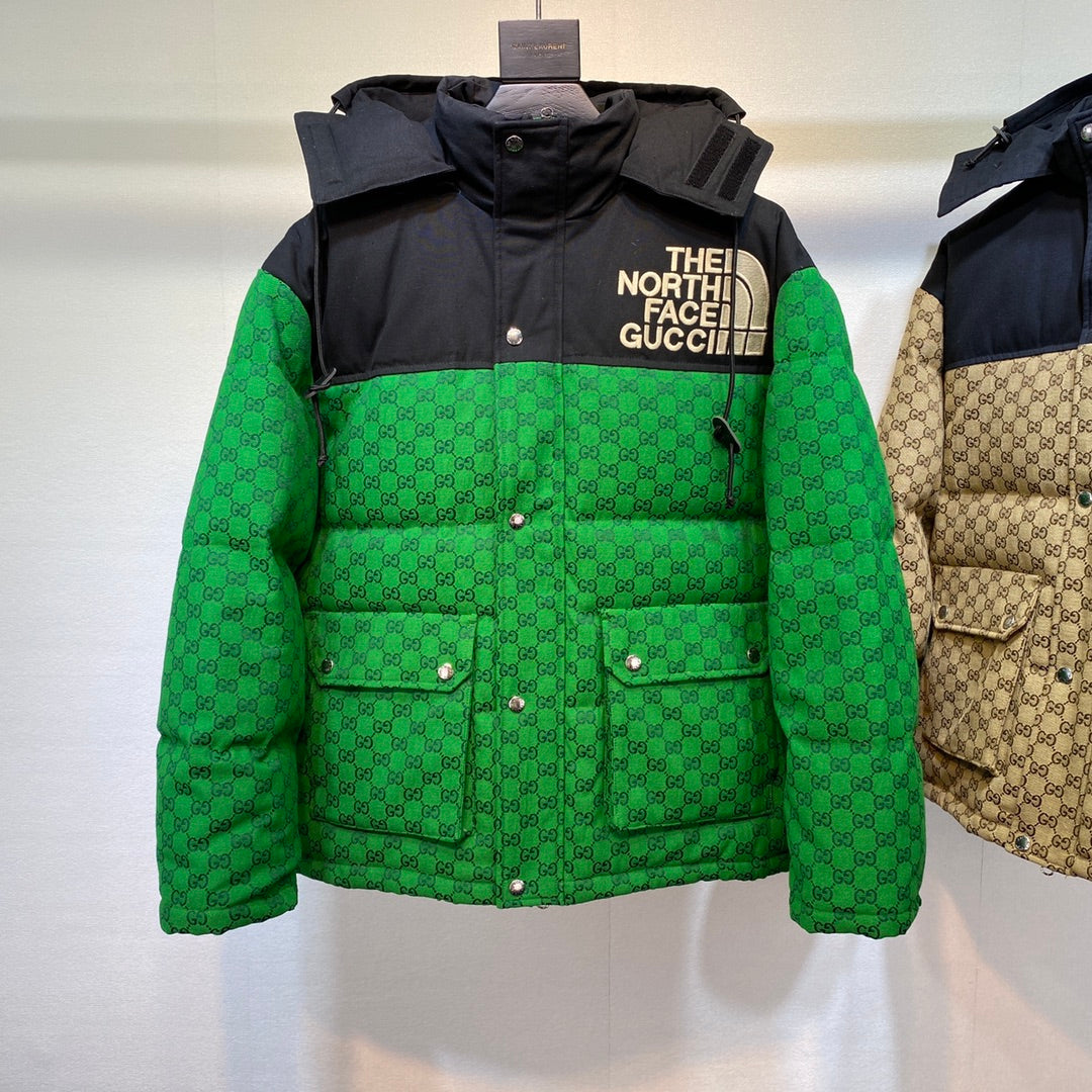 GG x North Face Monogram Puffer Jacket