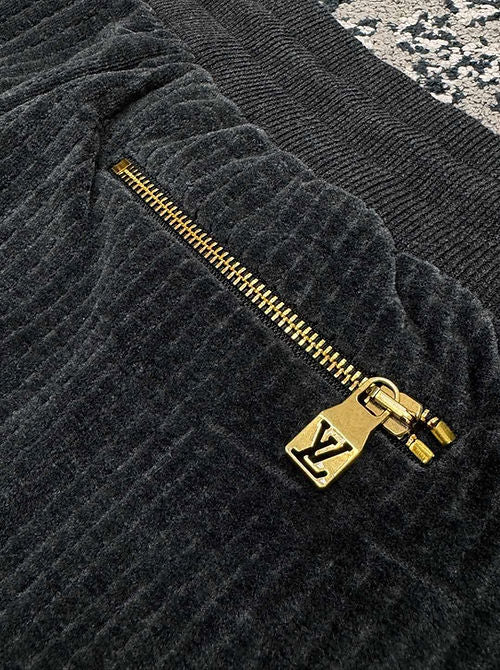 LV x Park Seo-Bo Cotton Velvet Trackpants