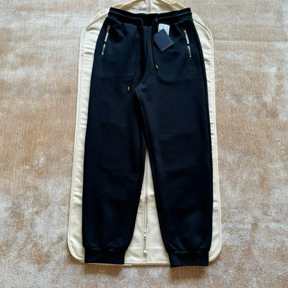 Lv Embroidered Jersey Jogpants