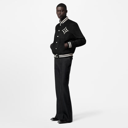 Lv Embellished Lambskin Bomber Blouson
