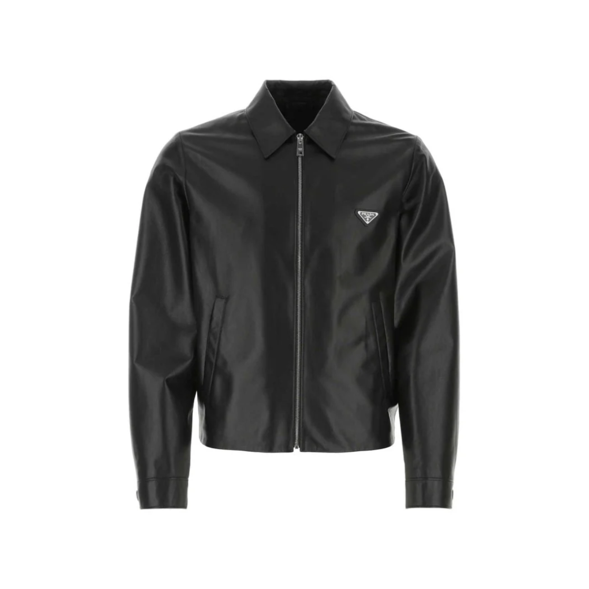 PRD Leather jacket with Prada logo