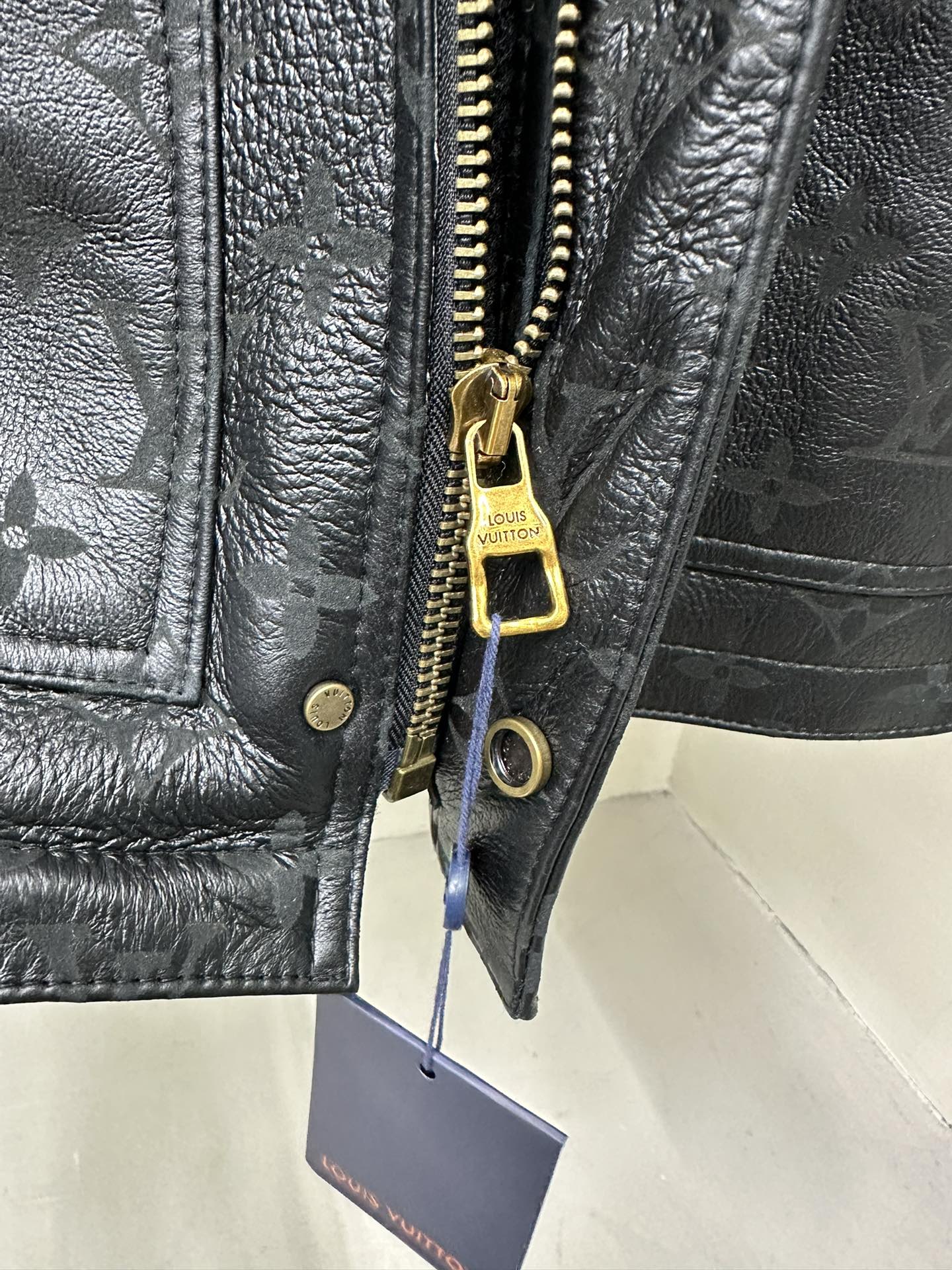 LV Shearling Embossed Monogram Jacket