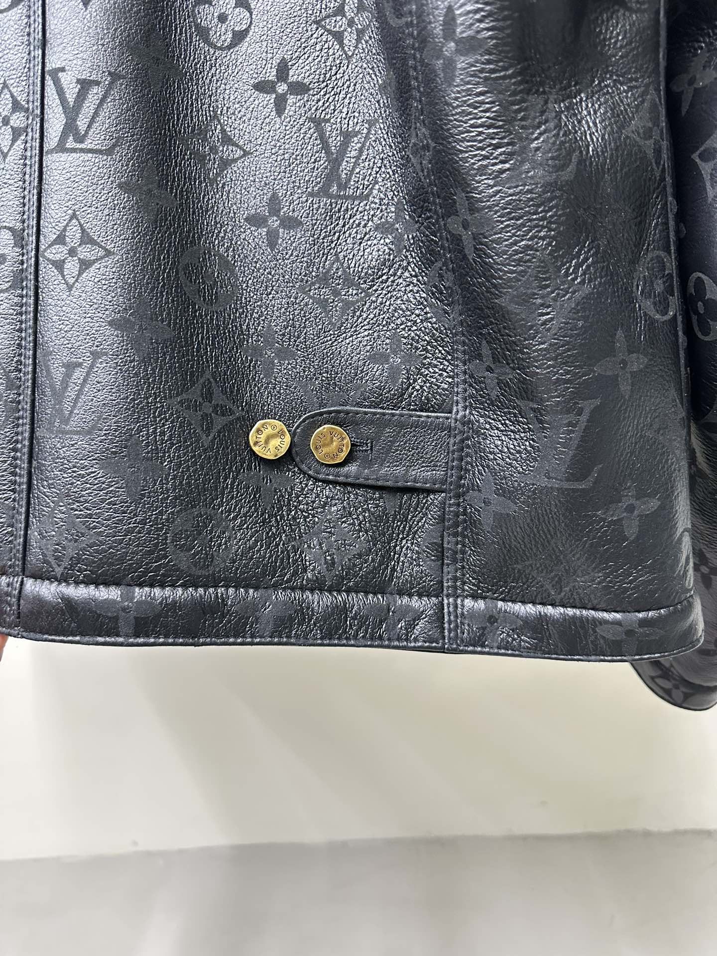 LV Shearling Embossed Monogram Jacket