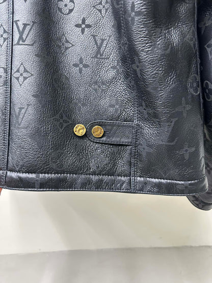 LV Shearling Embossed Monogram Jacket