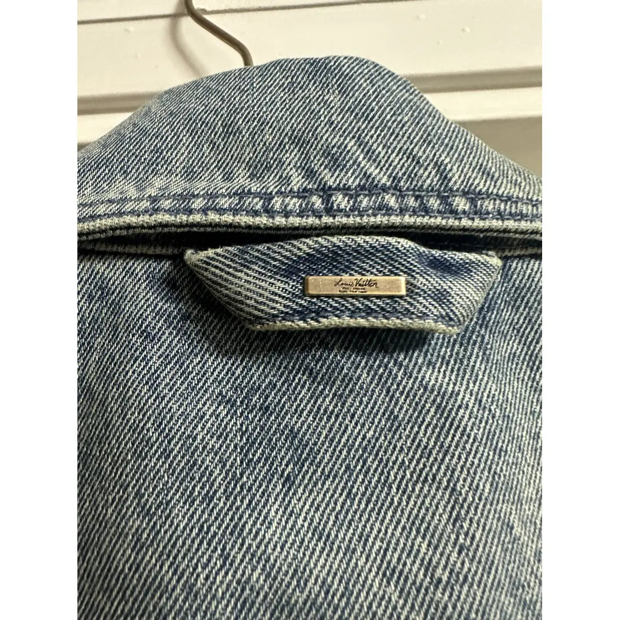 Lv Monogram Denim Shirt And Shorts Set