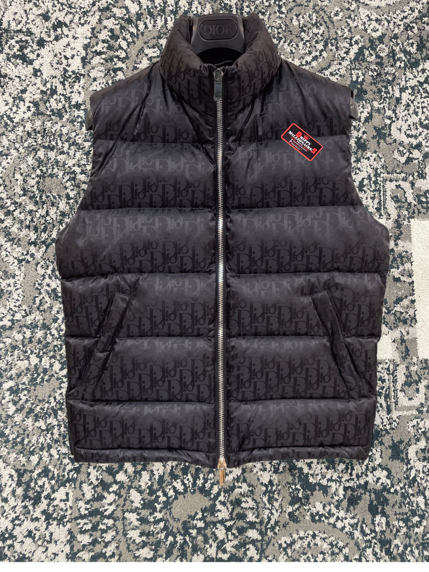 CD OBLIQUE DOWN VEST TECHNICAL BLACK