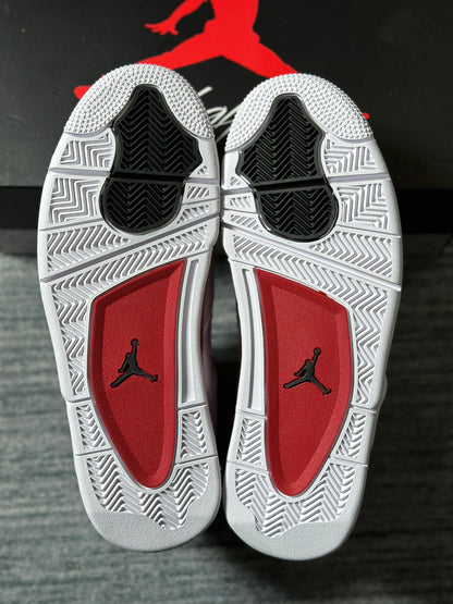 AJ4 White RED
