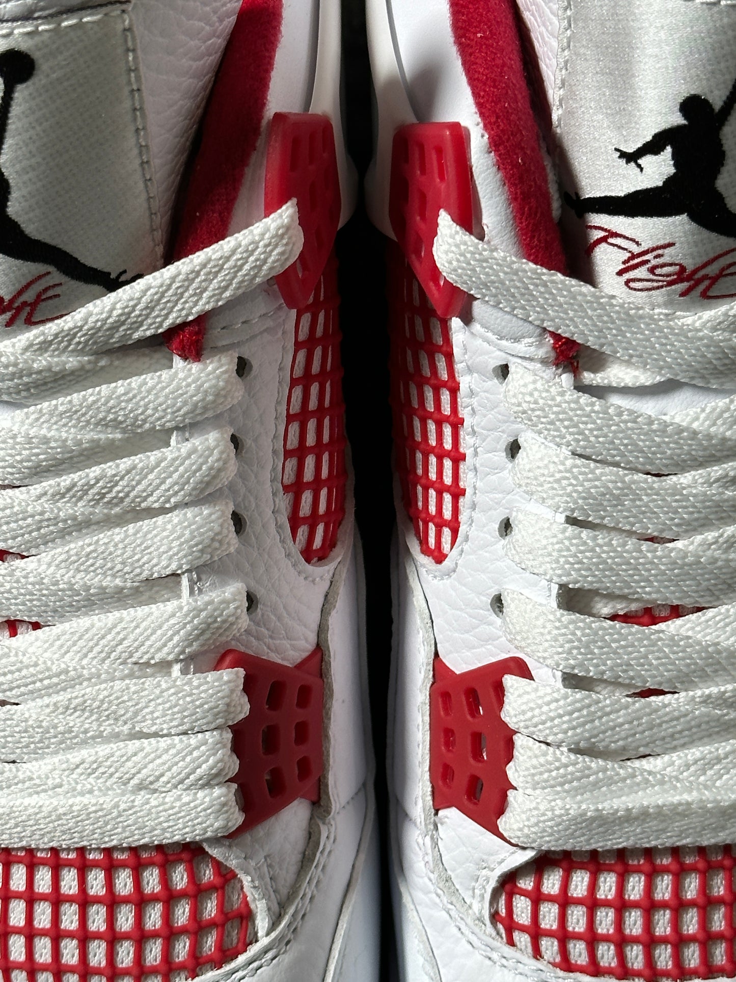 AJ4 White RED