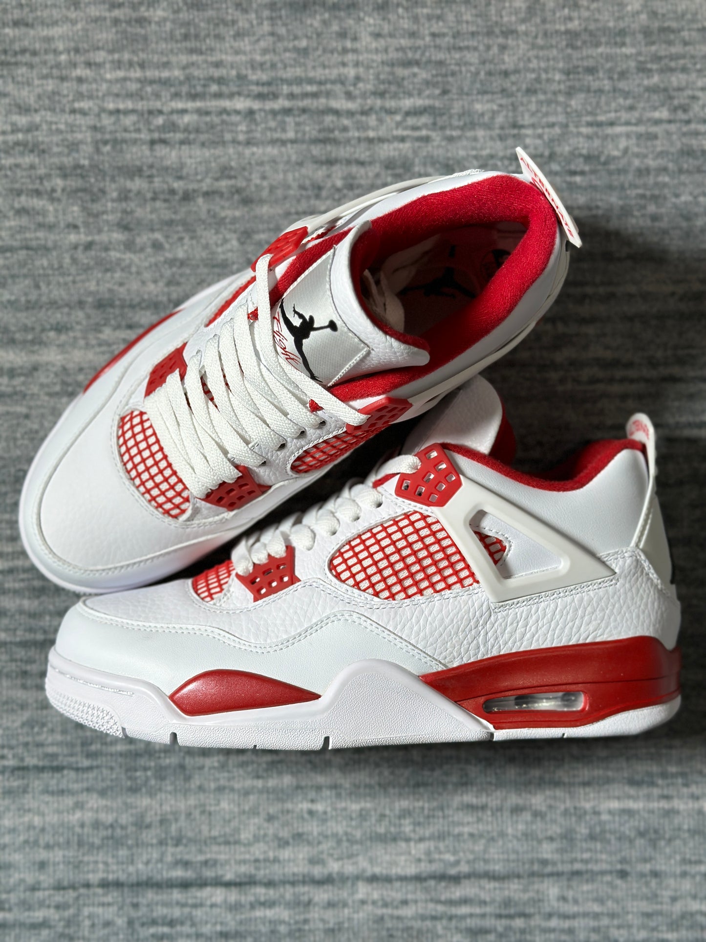AJ4 White RED