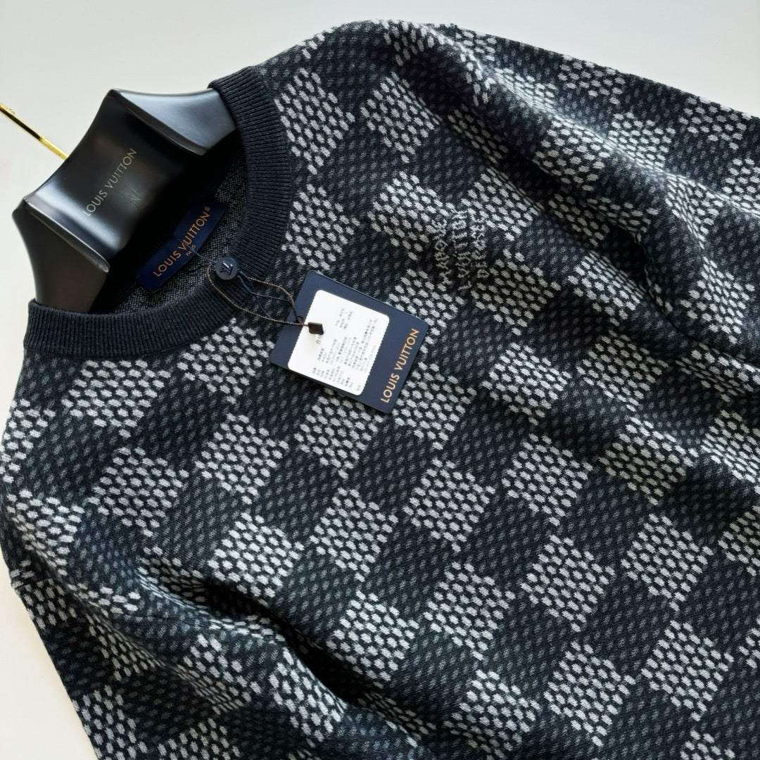 LV Embroidered Cotton Sweatshirt