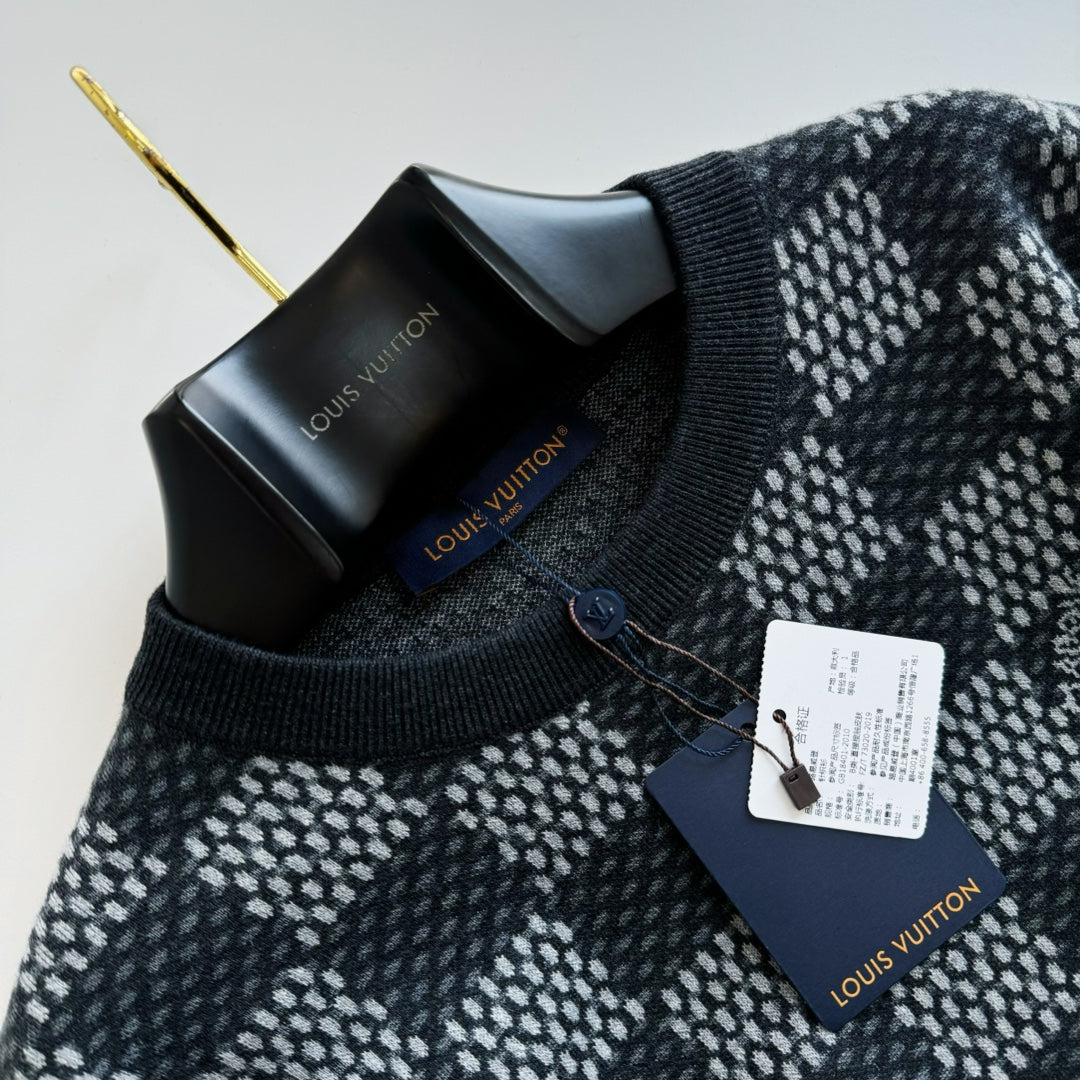 LV Embroidered Cotton Sweatshirt