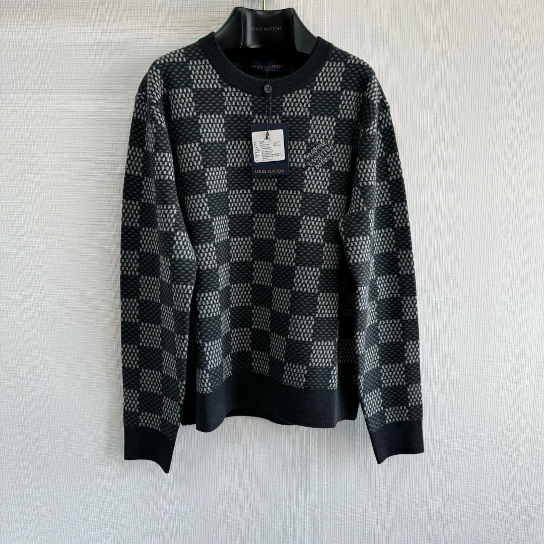 LV Embroidered Cotton Sweatshirt