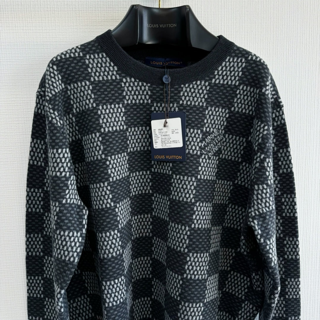LV Embroidered Cotton Sweatshirt