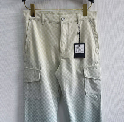 Lv Denim Cargo Pants