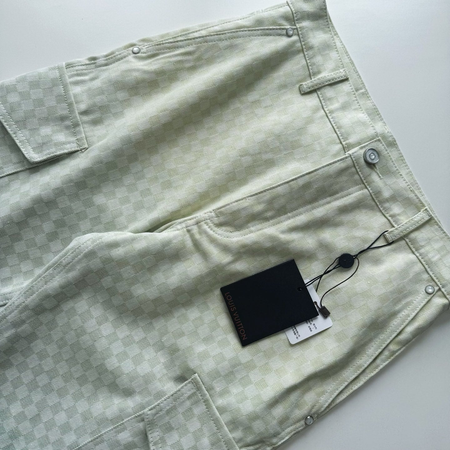 Lv Denim Cargo Pants