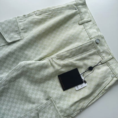 Lv Denim Cargo Pants