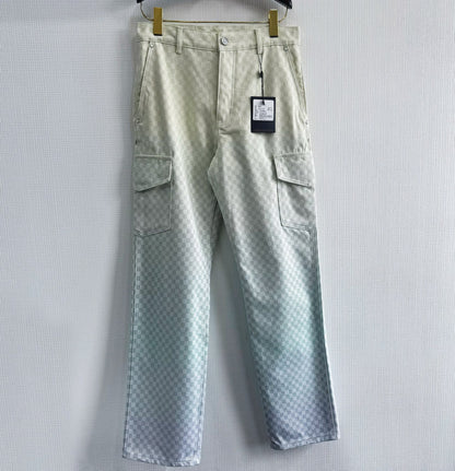 Lv Denim Cargo Pants