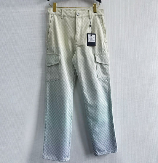 Lv Denim Cargo Pants