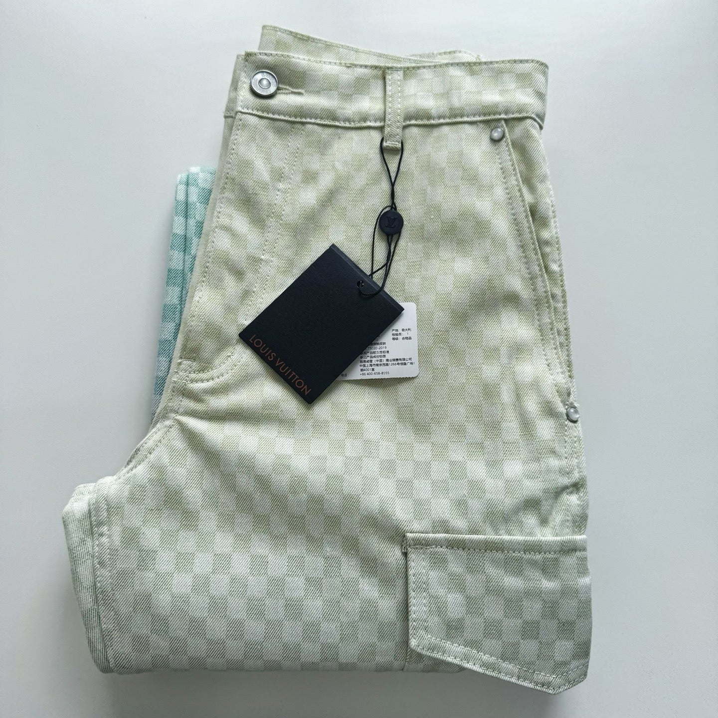 Lv Denim Cargo Pants
