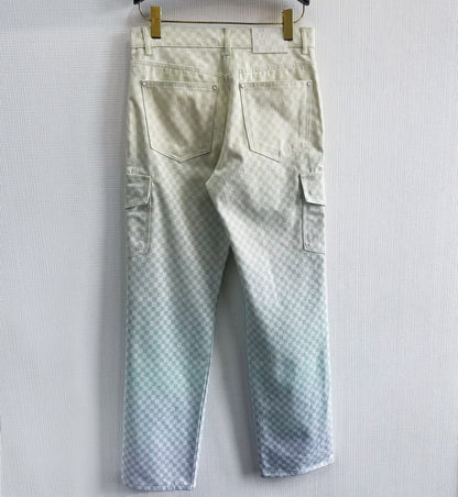 Lv Denim Cargo Pants