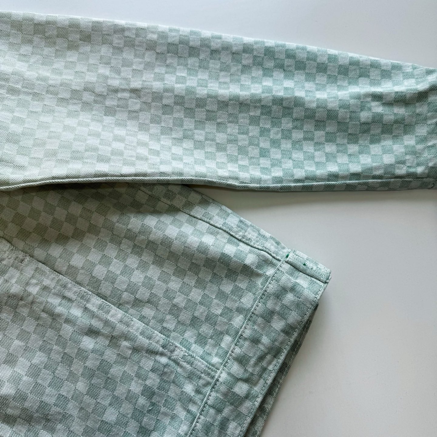 Lv  Damier Gradient Jacquard Denim Jacket