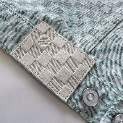 Lv  Damier Gradient Jacquard Denim Jacket