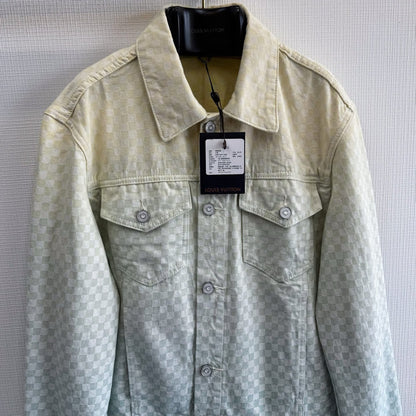 Lv  Damier Gradient Jacquard Denim Jacket
