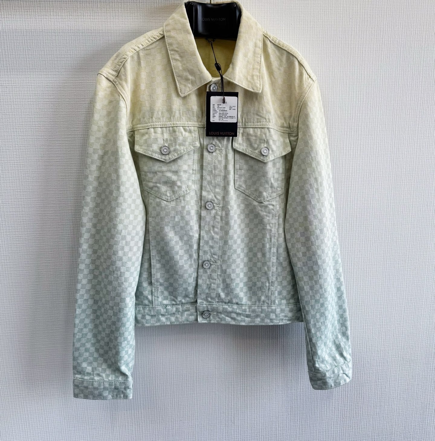 Lv  Damier Gradient Jacquard Denim Jacket